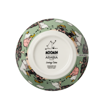 Moomin Arabia Omsorg skål lysegrøn Ø 15 cm