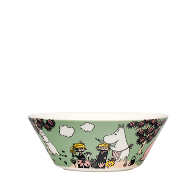 Moomin Arabia Omsorg skål lysegrøn Ø 15 cm