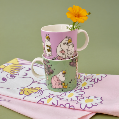 Moomin Arabia Kærlighed og Omsorg krus 30 cl 2 stk.