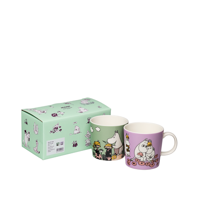 Moomin Arabia Kærlighed og Omsorg krus 30 cl 2 stk.