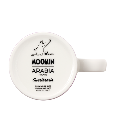Moomin Arabia Kærester krus lyselilla 30 cl