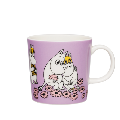 Moomin Arabia Kærester krus lyselilla 30 cl