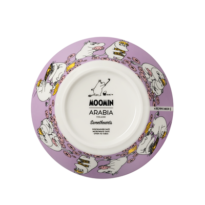Moomin Arabia Kærester skål lyselilla Ø 15 cm