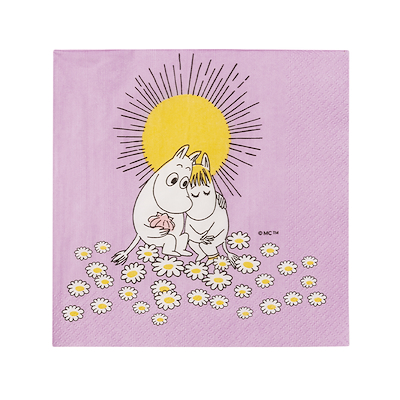 Moomin Arabia Kærester servietter 20 stk. 16,5x16,5 cm