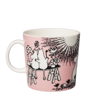 Moomin Arabia Kærlighed krus lyserød 40 cl