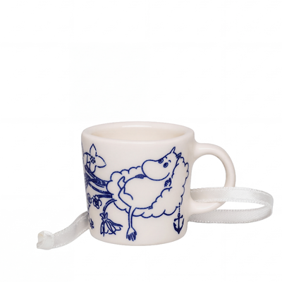 Moomin Arabia Haru hvid/blå minikrus