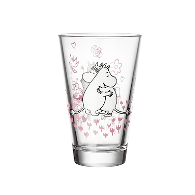 Moomin Arabia Kærlighed 30 års jubilæums glas 30 cl 2 stk.