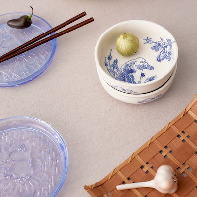 Moomin Arabia Haru serveringsskål hvid Ø 28 cm