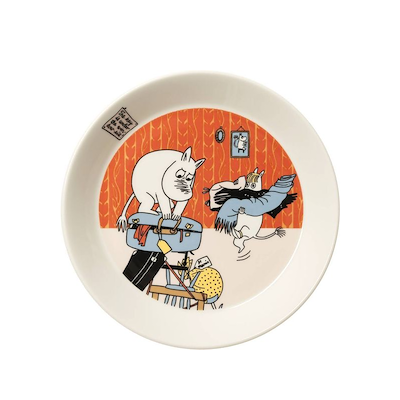 Moomin Arabia Ferieklar tallerken Ø 19 cm