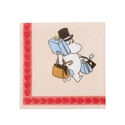 Moomin Arabia pakke med papirserviet 33 cm
