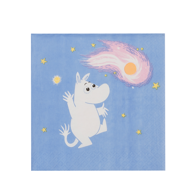 Moomin Arabia Rumeventyr servietter 20 stk. blå