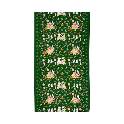 Moomin Arabia Gift of Love dug grøn 140x250 cm