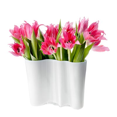 Iittala Alvar Aalto vase hvid 16 cm