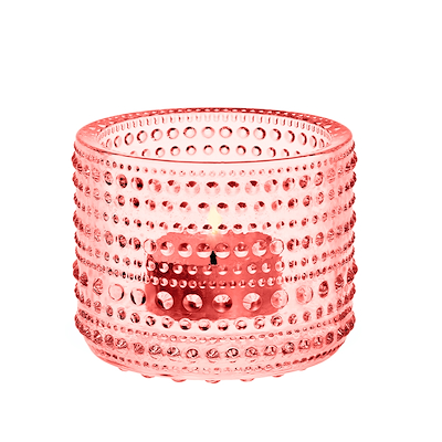 Iittala Kastehelmi fyrfadsstage laksefarve H6,4 cm