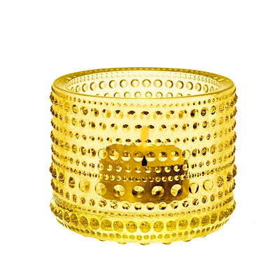 Iittala Kastehelmi fyrfadsstage lemon H 6,4 cm