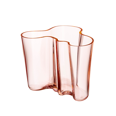 Iittala Alvar Aalto vase salmon pink 16 cm