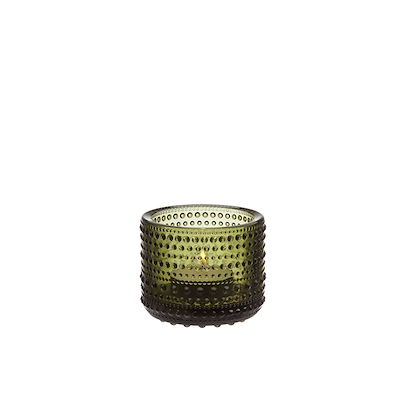 Iittala Kastehelmi fyrfadsstage 6,4 cm mosgrøn
