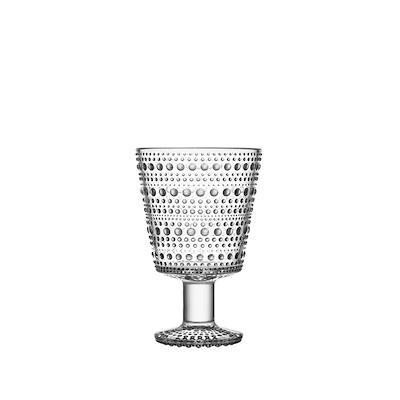 Iittala Kastehelmi glas på fod 30 cl klar