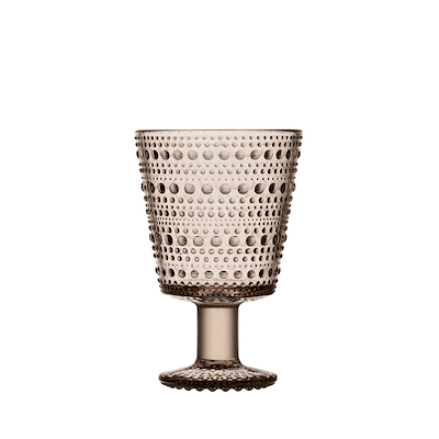 Iittala Kastehelmi glas på fod 30 cl linen