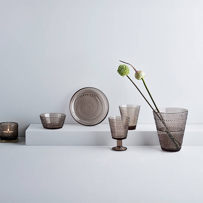 Iittala Kastehelmi glasskål 23 cl linen