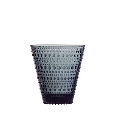 Iittala Kastehelmi glas 30 cl mørkegrå 2 stk.