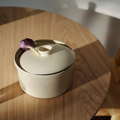 IIttala Teema ovnfast gryde med låg hvid 2,3 liter