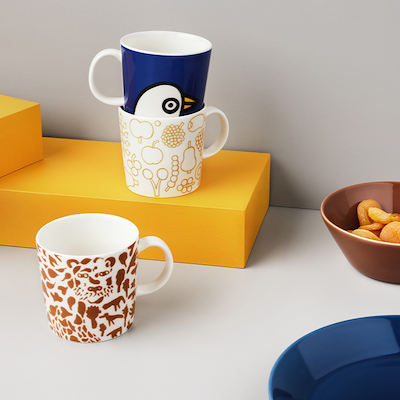 Iittala Oiva Taika Collection 30 cl krus cheetah brun