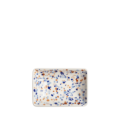 Iittala Oiva Taika Collection A7 tallerken 7x10 cm helle blå-brun