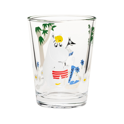 Moomin Arabia drikkeglas på ferie 22 cl