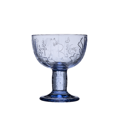 Moomin Arabia Mystical Forest serveringsskål aqua H 14 cm