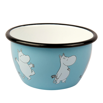 Mumi by Muurla mumi emaljeskål aqua blå 60 cl