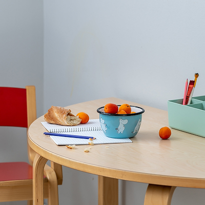 Mumi by Muurla mumi emaljeskål aqua blå 60 cl