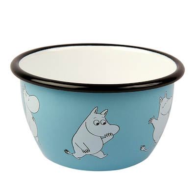 Mumi by Muurla mumi emaljeskål aqua blå 60 cl