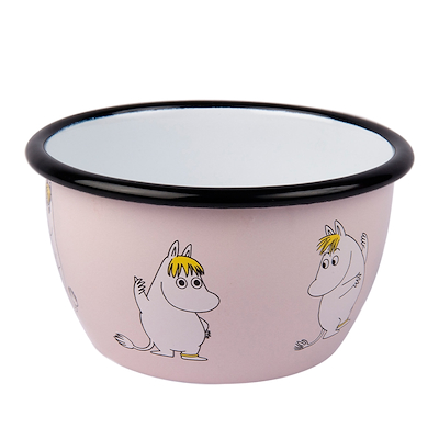 Mumi by Muurla snorkfrøken emaljeskål lyserød 60 cl