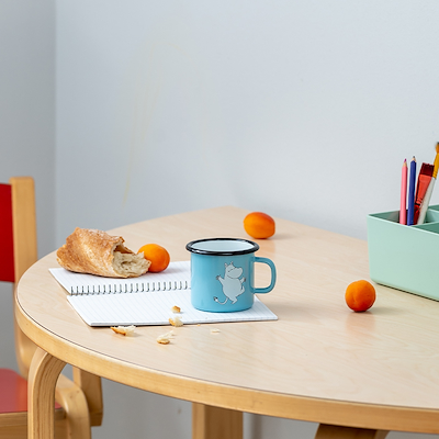 Mumi by Muurla mumitrolden emaljekrus aqua blå 25 cl