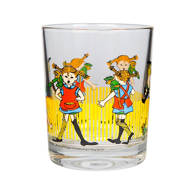 Muurla Pippi/Hr. Nilsson drikkeglas klar 20 cl
