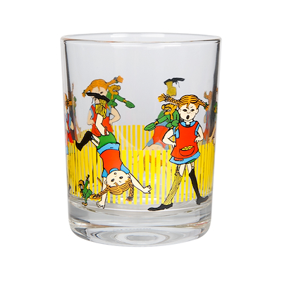 Muurla Pippi/Hr. Nilsson drikkeglas klar 20 cl