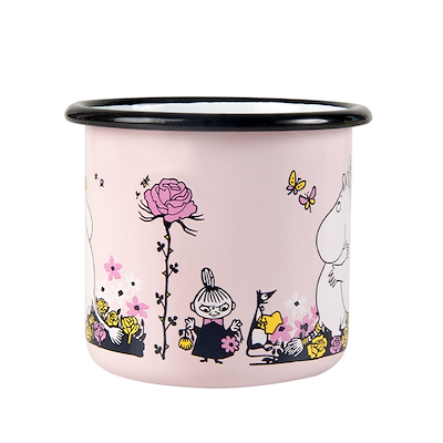 Mumi by Muurla kram emaljekrus lyserød 37 cl