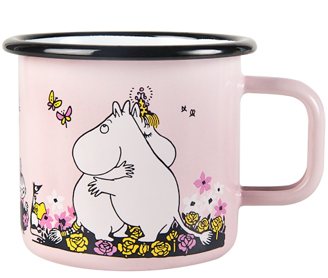 Mumi by Muurla kram emaljekrus lyserød 37 cl