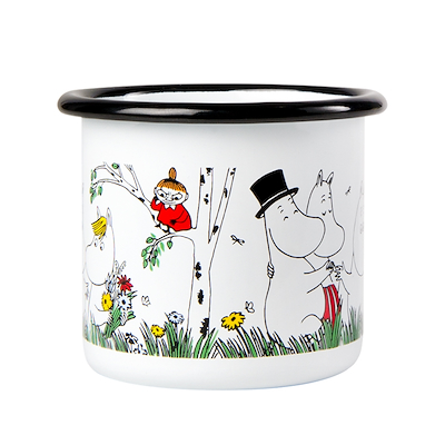 Mumi by Muurla glad familie emaljekrus 15 cl