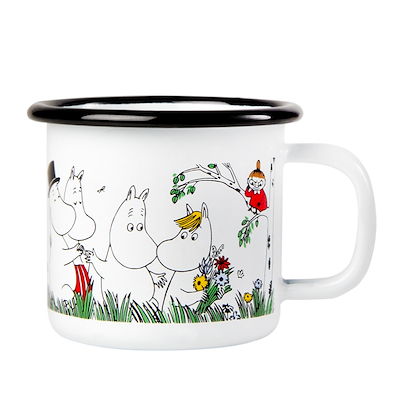 Mumi by Muurla glad familie emaljekrus 15 cl