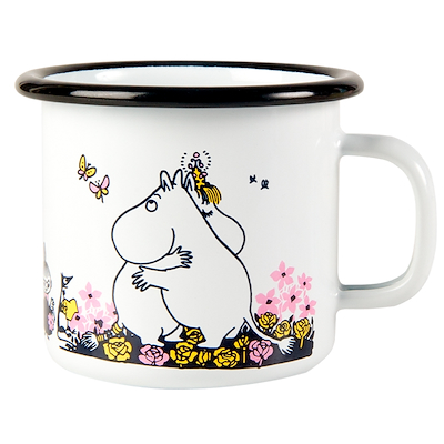 Mumi by Muurla kram emaljekrus hvid 25 cl