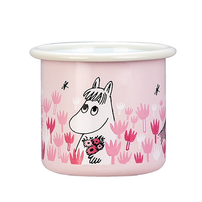 Mumi by Muurla piger emaljekrus lyserød/pink 25 cl