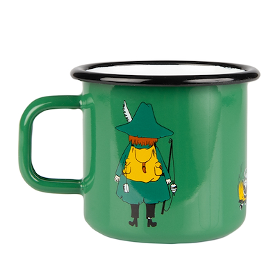 Mumi by Muurla mumirikken emaljekrus grøn 37 cl