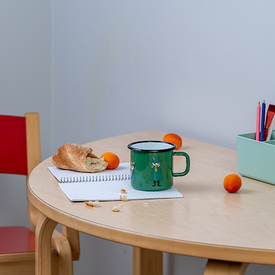 Mumi by Muurla mumirikken emaljekrus grøn 37 cl