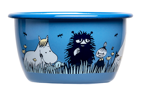 Mummi by Muurla Venner emaljeskål blå 30 cl