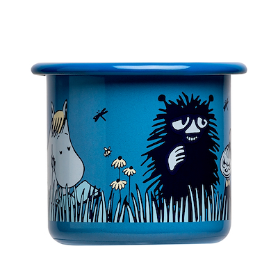 Mumi by Muurla venner emaljekrus blå 25 cl