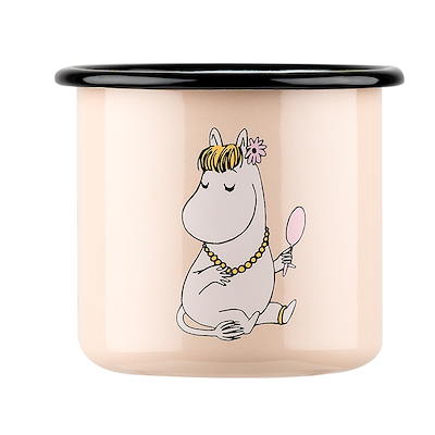 Mumi by Muurla snorkfrøken emaljekrus beige 37 cl