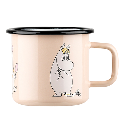 Mumi by Muurla snorkfrøken emaljekrus beige 37 cl