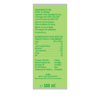 MySoda Lemon-Lime smagskoncentrat 500 ml